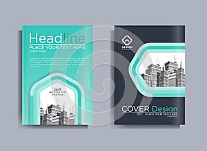 Corporate Business Flyer poster pamphlet brochure cover design layout background, vector template in A4 size - Vector