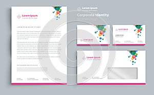 Corporate Business  Identity template design Vector abstract stationery , Gift Items Color promotional souvenirs elements. link di