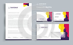 Corporate Business  Identity template design Vector abstract stationery , Gift Items Color promotional souvenirs elements. link di