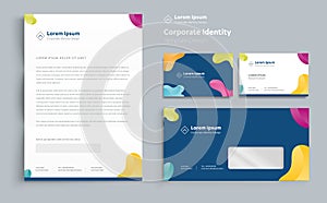 Corporate Business  Identity template design Vector abstract stationery , Gift Items Color promotional souvenirs elements. link di