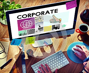 Corporate Business Organization Company Concept