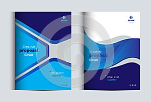 Corporate Business Proposal Catalog Cover Design Template Concepts