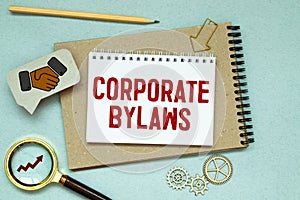 Corporate Bylaws is shown using a text photo