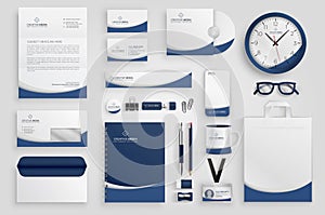 Corporate company merchandise design set