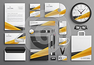 Corporate company merchandise design set