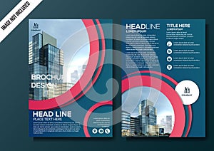 Corporate flyer background template vector illustration