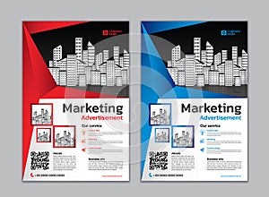 Corporate flyer layout template vector illustration, Marketing, advertisement, cover, brochure flyer design, poster, banner