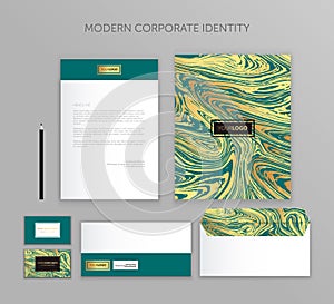 Corporate identity business set. Modern stationery template design. Documentation for business.