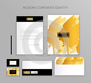 Corporate identity business set. Modern stationery template design. Documentation for business.