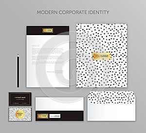 Corporate identity business set. Modern stationery template design. Documentation for business.