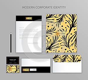 Corporate identity business set. Modern stationery template design. Documentation for business.