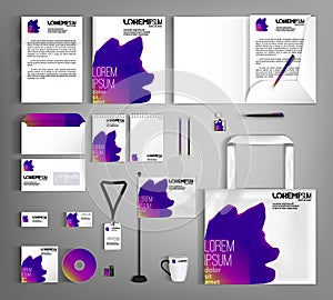 Corporate Identity set. Beautiful abstract business set statione photo