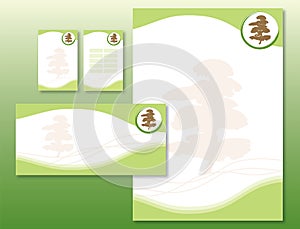 Corporate Identity Set - Japanese Tree