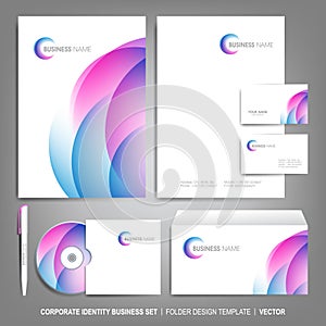 Corporate identity template for business artworks