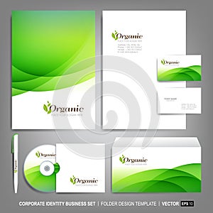 Corporate identity template for business artworks