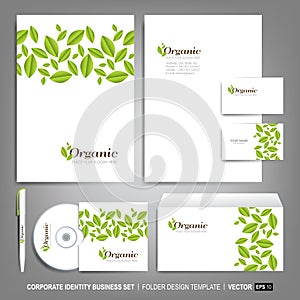 Corporate identity template for business artworks