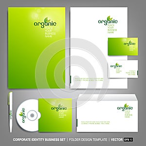 Corporate identity template for business artworks