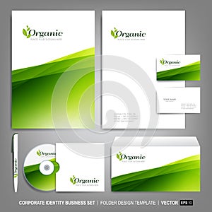 Corporate identity template for business artworks