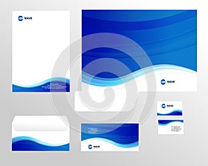 Corporate identity template design, visual marketing brand, business identity set. Card, letterhead, envelope, folder