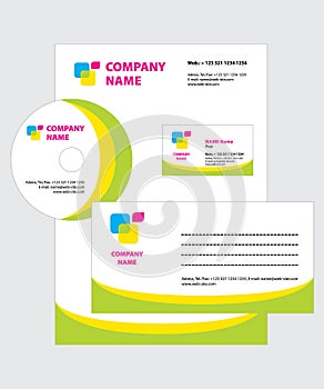 Corporate identity template set