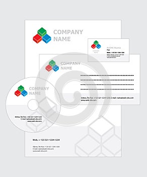 Corporate identity template set