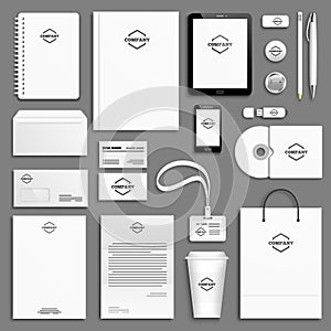 Corporate identity template set