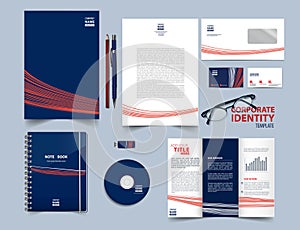 Corporate identity template set.