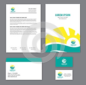 Corporate identity template Tourism