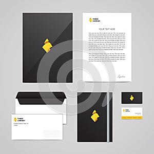 Corporate identity Timber Company design template. Perfect for your business.