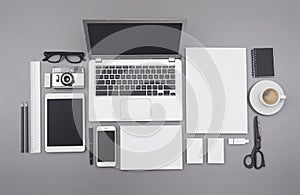 Corporate identity and webdesign mockup