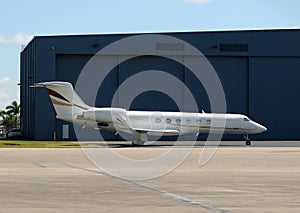 Corporate jet airplane