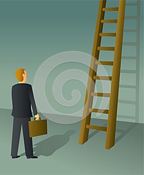 Corporate Ladder Businessman