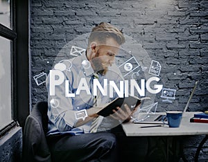 Corporate Management Strategy Solution Branding Concept