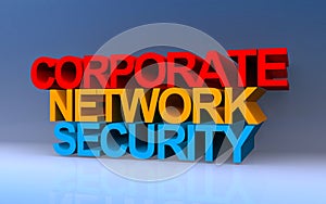 corporate network security on blue