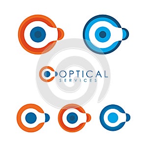 Corporate optical logo, visual comunication