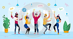 Corporate Party Celebration Flat Vector Concept