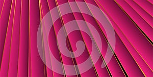 Corporate pink and luxury golden stripes abstract background