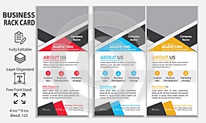 Corporate Rack Card Template design