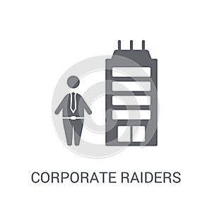Corporate raiders icon. Trendy Corporate raiders logo concept on