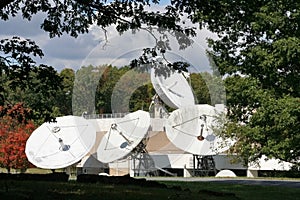 Corporate satellite dishes