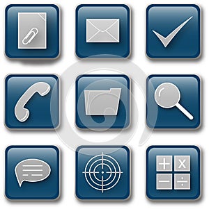 Corporate signs in blue 2