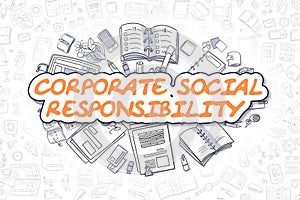 Corporate Social Responsibility - Business Concept.