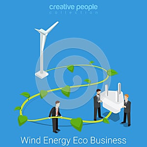 Corporate social responsibility eco business flat vector