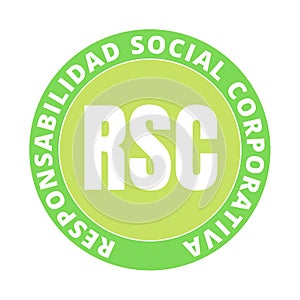 Corporate social responsibility symbol icon in Spain photo