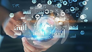 Corporate Strategy Analysis Using Digital Touch Screen Display