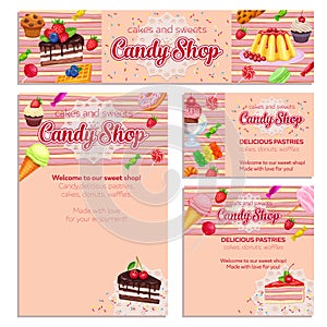 Corporate style template with confectionery