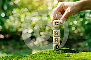 Corporate Sustainability Reporting Directive (CSRD) Concept.