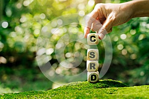 Corporate Sustainability Reporting Directive (CSRD) Concept. photo