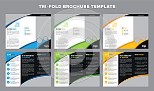 Corporate Trifold Brochure Template, Business Leaflet Design
