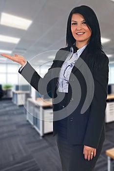 Corporate woman presentation